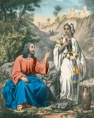 Cristo e la donna samaritana al pozzo di Giacobbe da Siegfried Detler Bendixen
