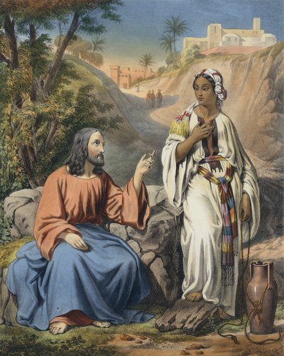 Cristo e la donna di Samaria al pozzo di Giacobbe da Siegfried Detler Bendixen
