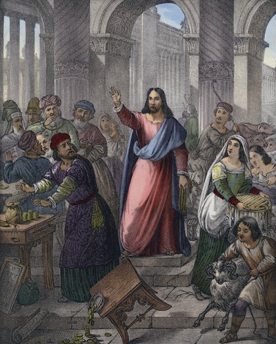 Cristo purifica il tempio da Siegfried Detler Bendixen