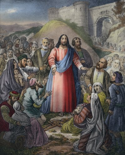 Cristo guarisce la moltitudine da Siegfried Detler Bendixen