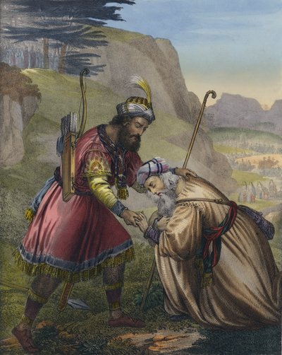 Riconciliazione di Giacobbe con suo fratello Esaù da Siegfried Detler Bendixen