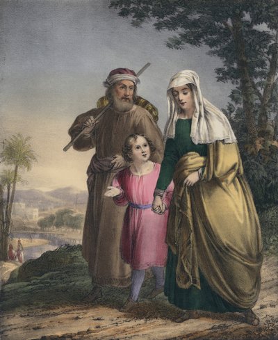 Gesù ritorna con i suoi genitori a Nazareth da Siegfried Detler Bendixen