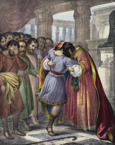 Il perdono di Giuseppe ai suoi fratelli da Siegfried Detler Bendixen