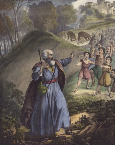 Bambini piccoli che deridono Eliseo da Siegfried Detler Bendixen