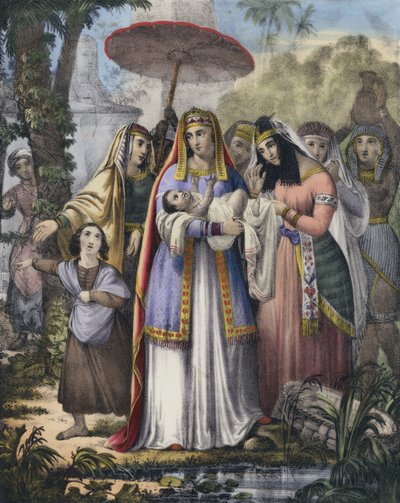 Mosè salvato dalla figlia del Faraone da Siegfried Detler Bendixen