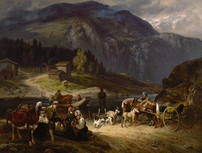 Scena di attraversamento da Telemark da Siegwald Johannes Dahl