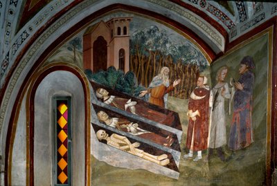 Incontro dei morti con i vivi (dettaglio) da Sienese School