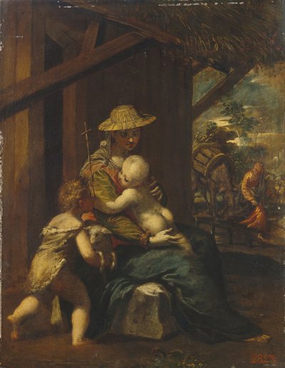 La Sacra Famiglia da Sigismondo Scarsellino