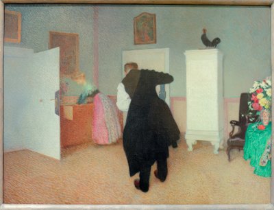 Stanza con vecchio che si veste da Sigmund Walter Hampel