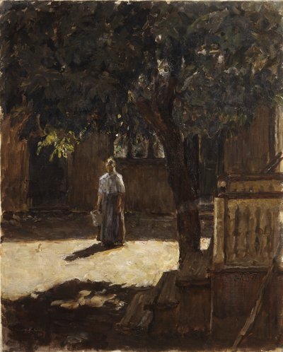 Castagno nel cortile della fattoria da Signe Scheel