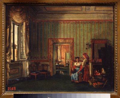 Interno della casa del principe Alessandro Galitzine a Roma (Italia) da Silvestr Fedosievich Shchedrin