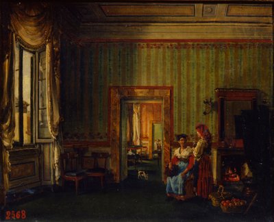 Interno nella casa del principe Alexander Golitsyn a Roma, 1830 da Silvestr Fedosievich Shchedrin
