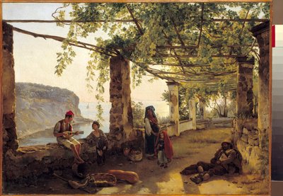 Paesaggio vicino a Sorrento sulla Costiera Amalfitana da Silvestr Fedosievich Shchedrin