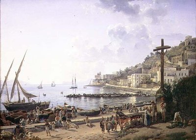 La baia di Mergellina, Napoli da Silvestr Fedosievich Shchedrin