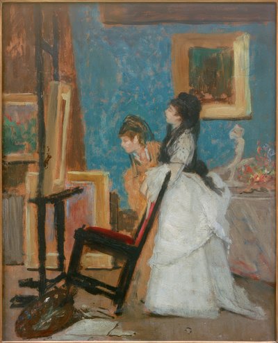 Visita allo studio da Silvestro Lega