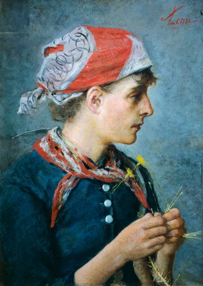Fabbricante di trecce da Silvestro Lega