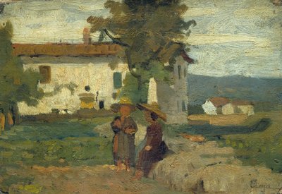 Contadini al sole, c.1863 da Silvestro Lega