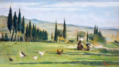 Paesaggio di Gabbro, di Silvestro Lega da Silvestro Lega