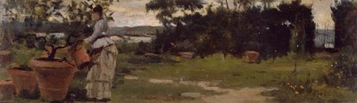 Giardino a Bellariva, circa 1884 da Silvestro Lega