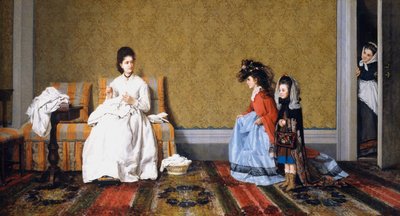 Ragazze che assistono le signore, di Silvestro Lega da Silvestro Lega