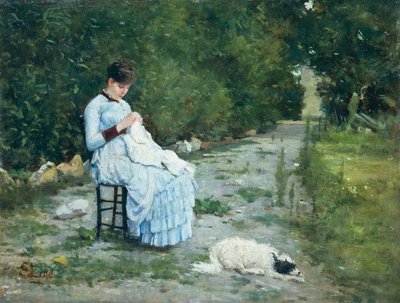 Nel giardino da Silvestro Lega