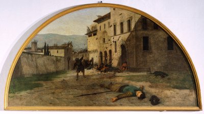Lunetta della guerra, Oratorio del Canton, Modigliana, Emilia Romagna da Silvestro Lega