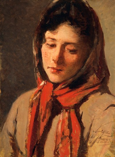 Contadina (Donna villana) da Silvestro Lega