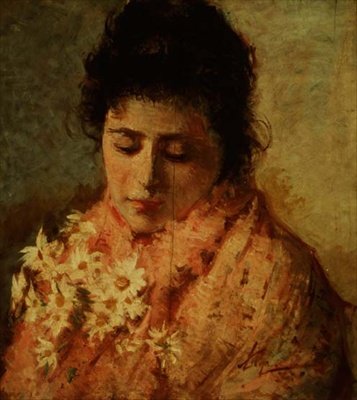 Ritratto di una donna da Silvestro Lega