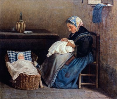 La nonna, di Silvestro Lega da Silvestro Lega