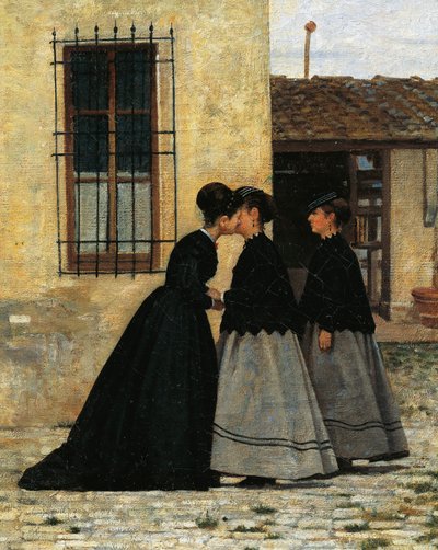 La visita (dettaglio) da Silvestro Lega