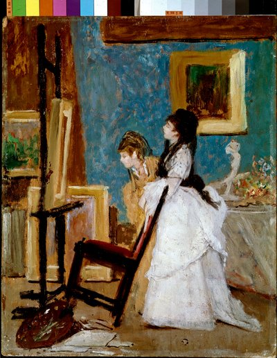 La visita allo studio da Silvestro Lega