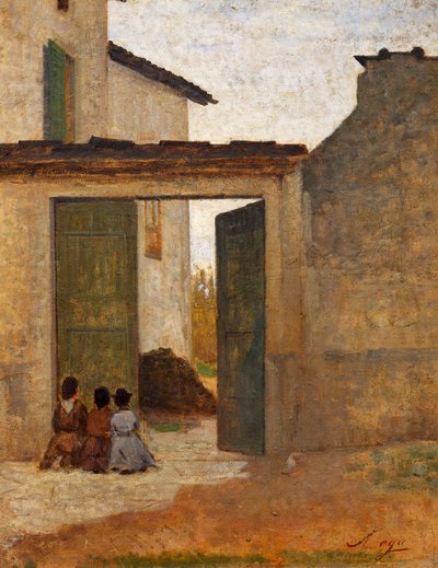 Viatico, circa 1864 da Silvestro Lega