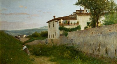 Veduta di Piagentina da Silvestro Lega