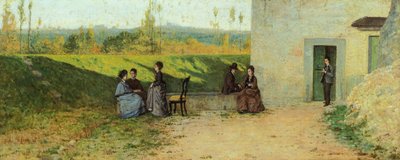 Visita alla villa da Silvestro Lega