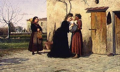 Visita alla bambina da Silvestro Lega