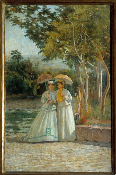 Passeggiata nel giardino da Silvestro Lega