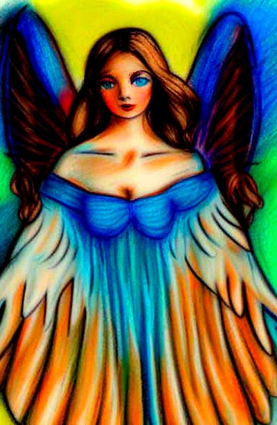 Colori del cielo: Un ritratto di angelo da Silvia Martini