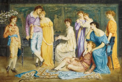 Un preludio di Bach, 1868 da Simeon Solomon