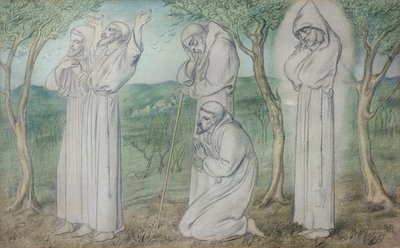 Un gruppo di frati francescani da Simeon Solomon