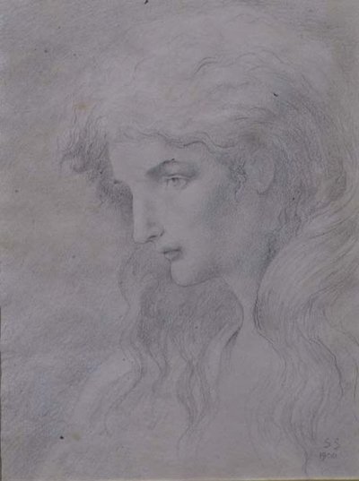 Testa allegorica da Simeon Solomon