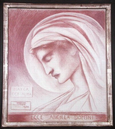 Ecce Ancilla Domini: Mater Dei Alma da Simeon Solomon
