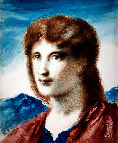 Testa di un giovane uomo da Simeon Solomon