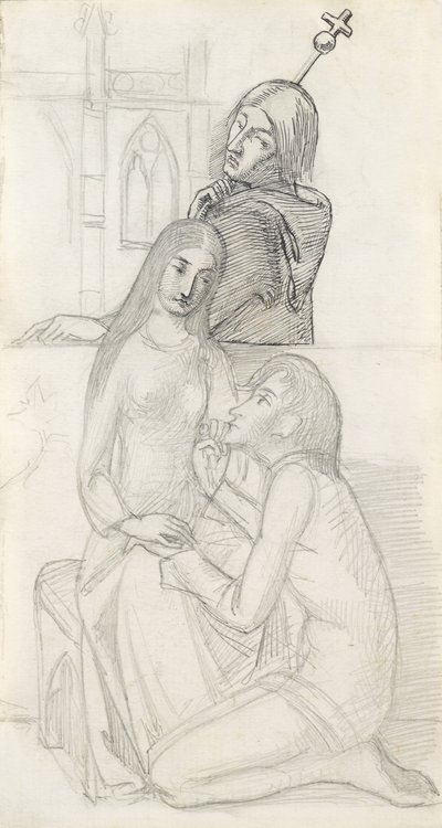 Romeo e Giulietta, con frate Lorenzo da Simeon Solomon