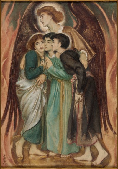 Shadrach, Meshach e Abednego nella fornace ardente da Simeon Solomon