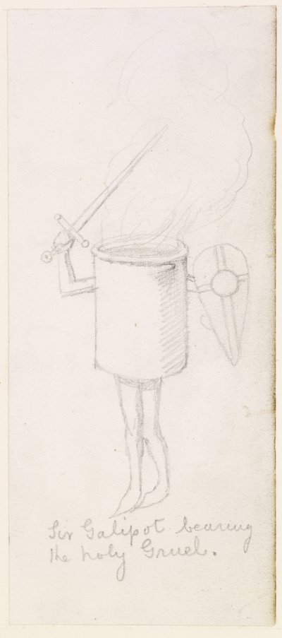 Sir Galipot che porta il santo brodo da Simeon Solomon