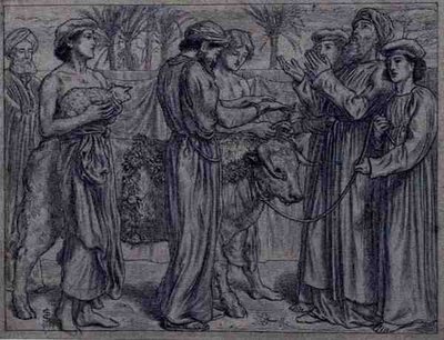 La prima offerta di Aaronne da Simeon Solomon