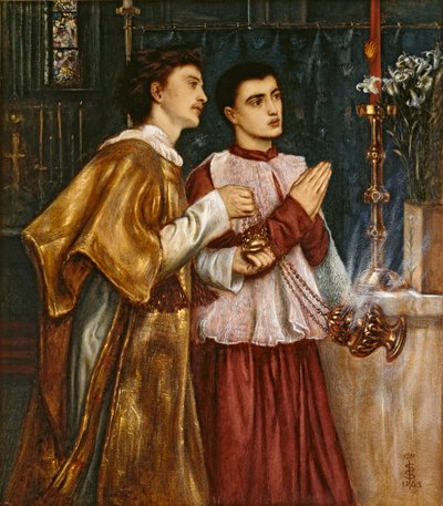 Due accoliti incensanti: Pentecoste, 1863 da Simeon Solomon