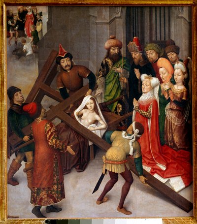 Il miracolo della Vera Croce da Simon (follower of) Marmion