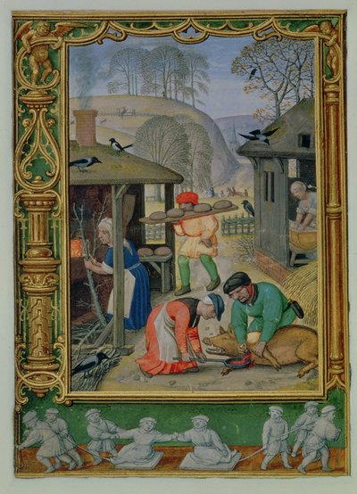 Dicembre: Preparazione del cibo per l