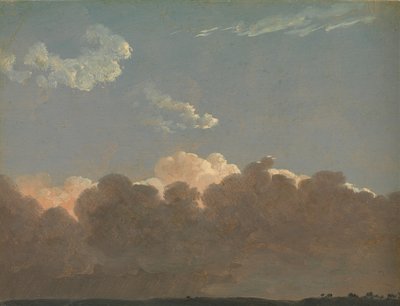 Studio di nuvole tempesta lontana, ca. 1786-1806 da Simon Alexandre Clément Denis